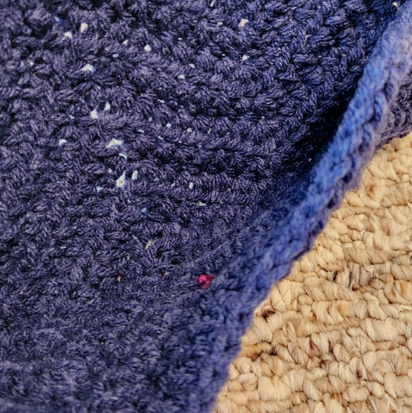 Handmade Crocheted Denim Clutch - Picture 5 of 5